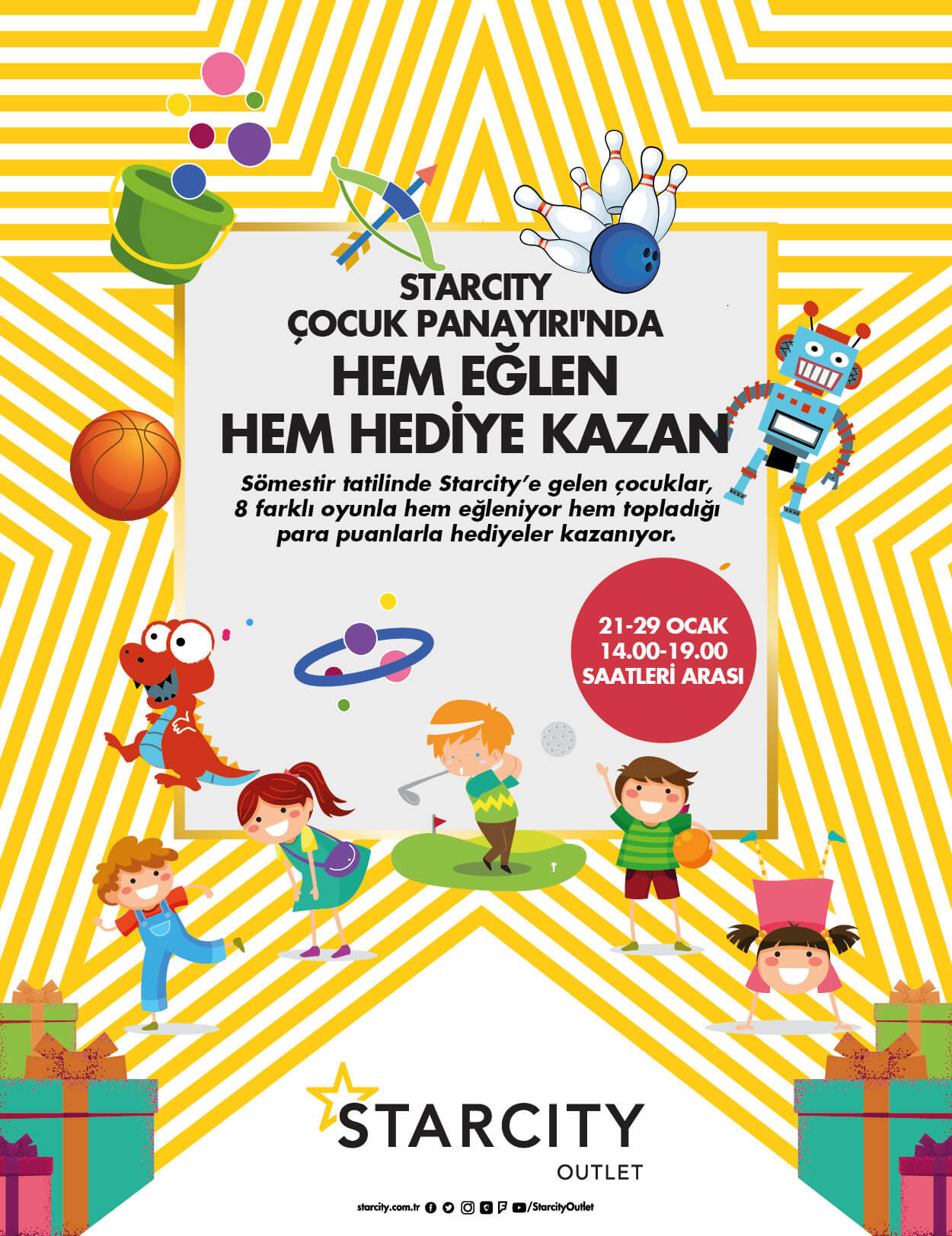 Starcity Çocuk Panayırı’nda Hem Eğlen Hem Hediye Kazan