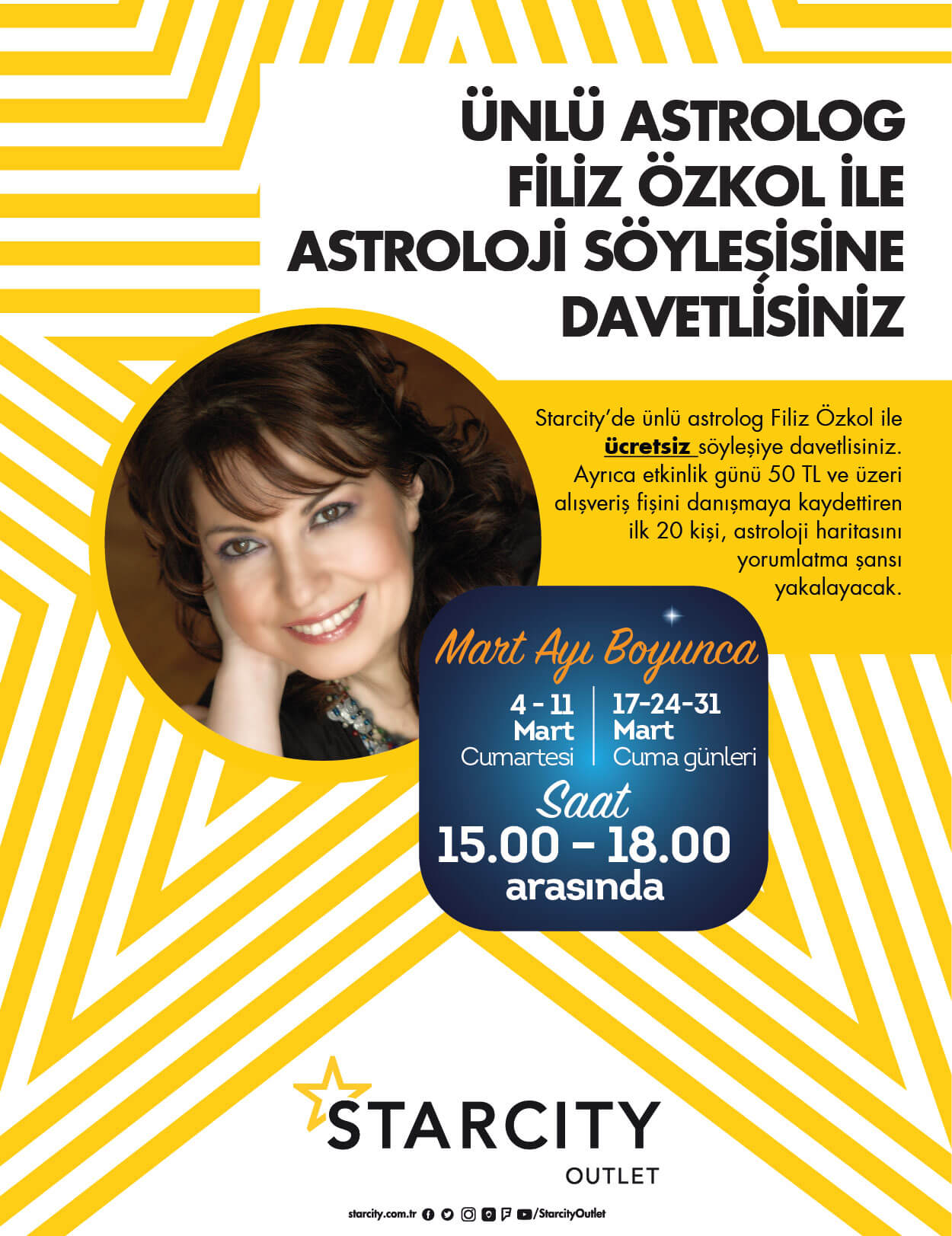 Ünlü Astrolog Filiz Özkol İle Astroloji Söyleşisine Davetlisiniz