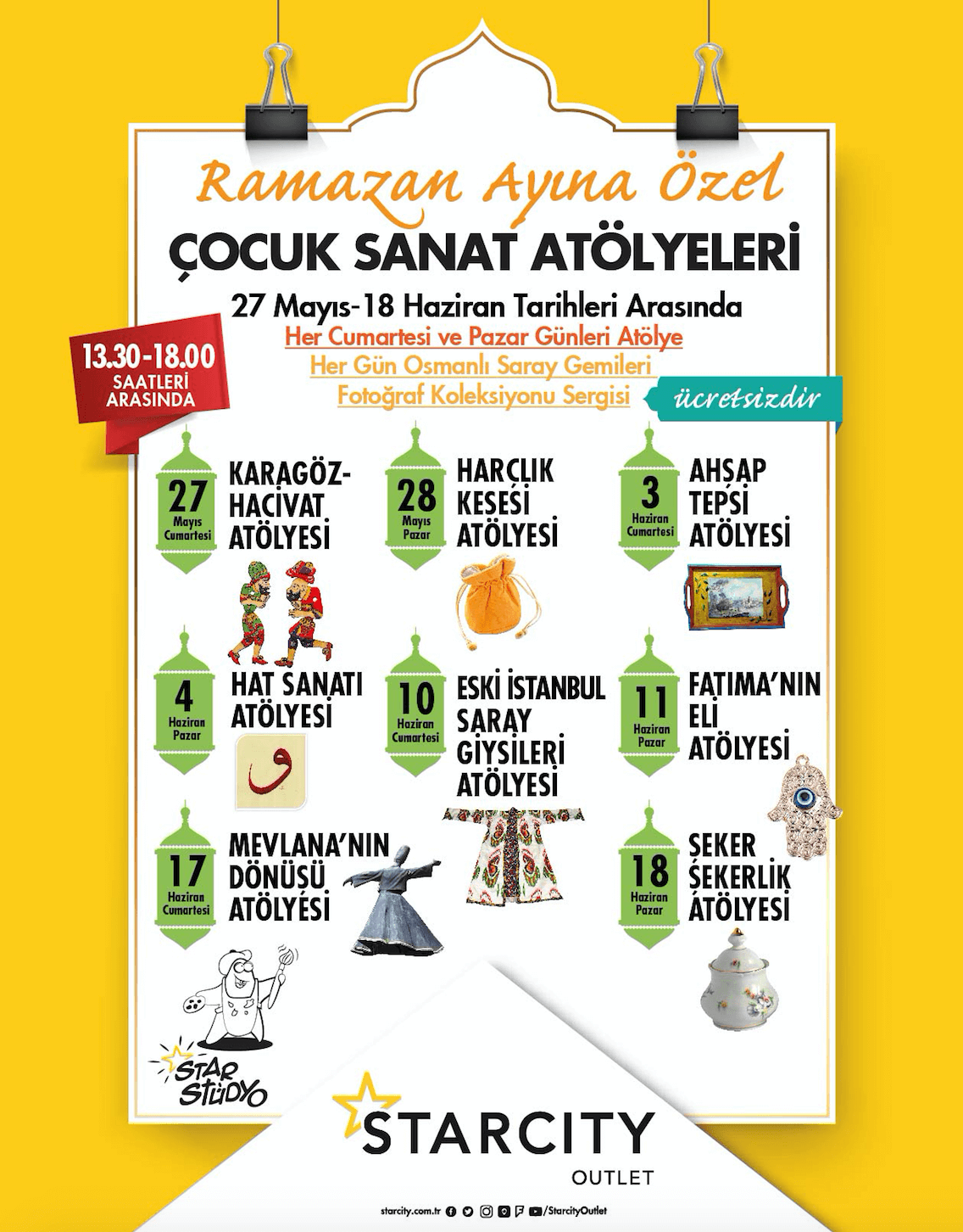 Ramazan Ayına Özel Çocuk Sanat Atölyeleri