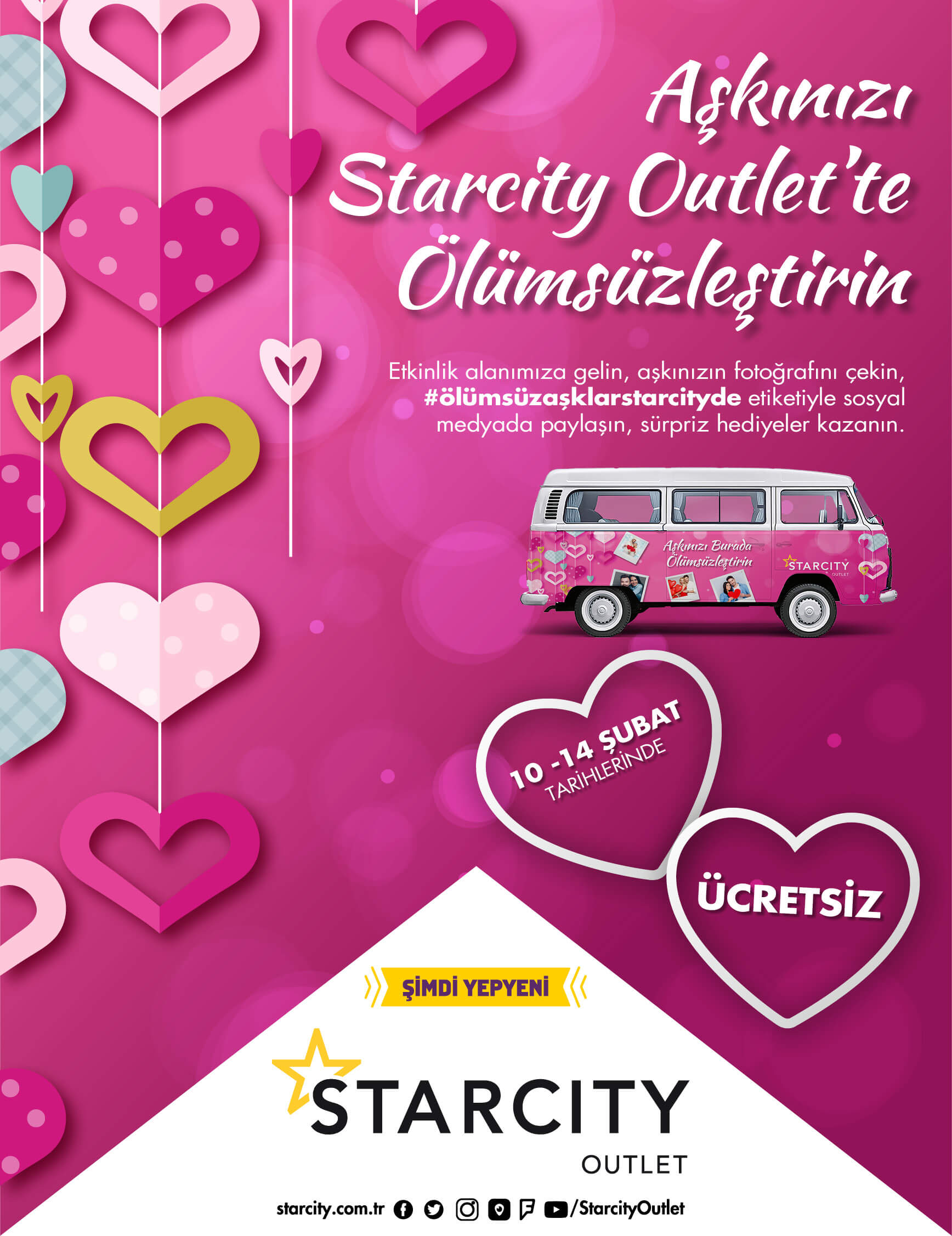 AŞKINIZI STARCITY OUTLET'TE ÖLÜMSÜZLEŞTİRİN