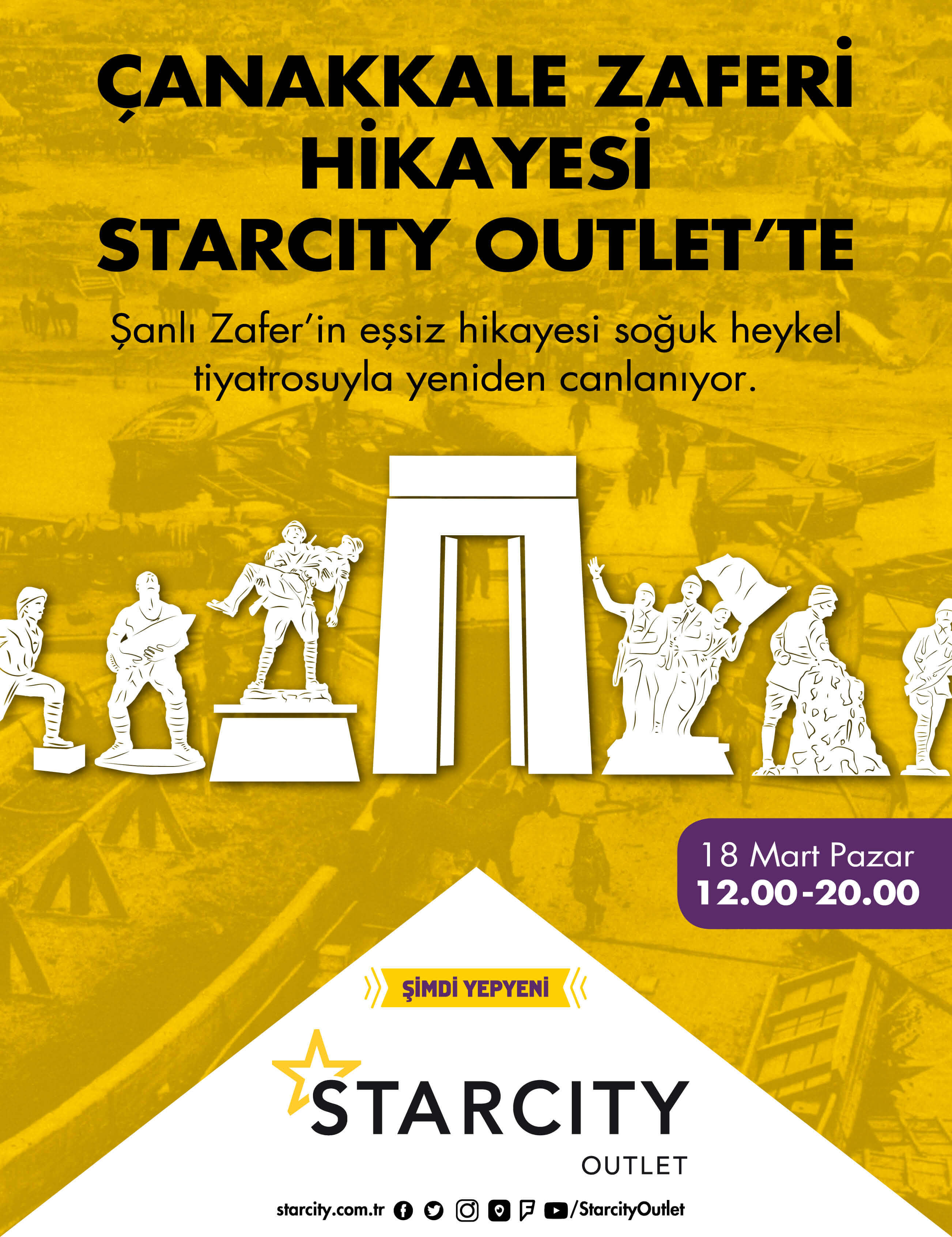 ÇANAKKALE ZAFERİ HİKAYESİ STARCITY OUTLET'TE