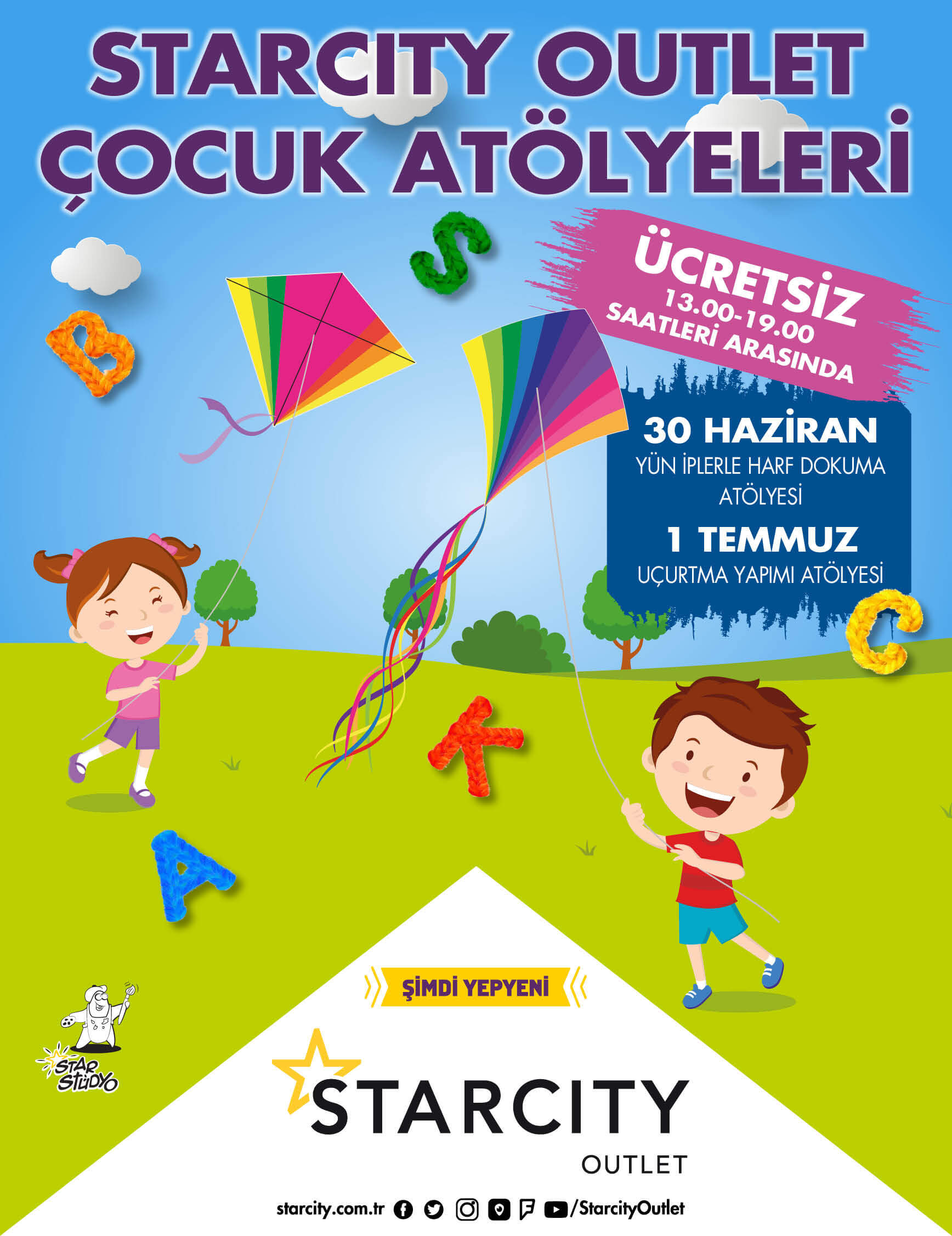 Starcity Çocuk Atölyeleri yine dopdolu!