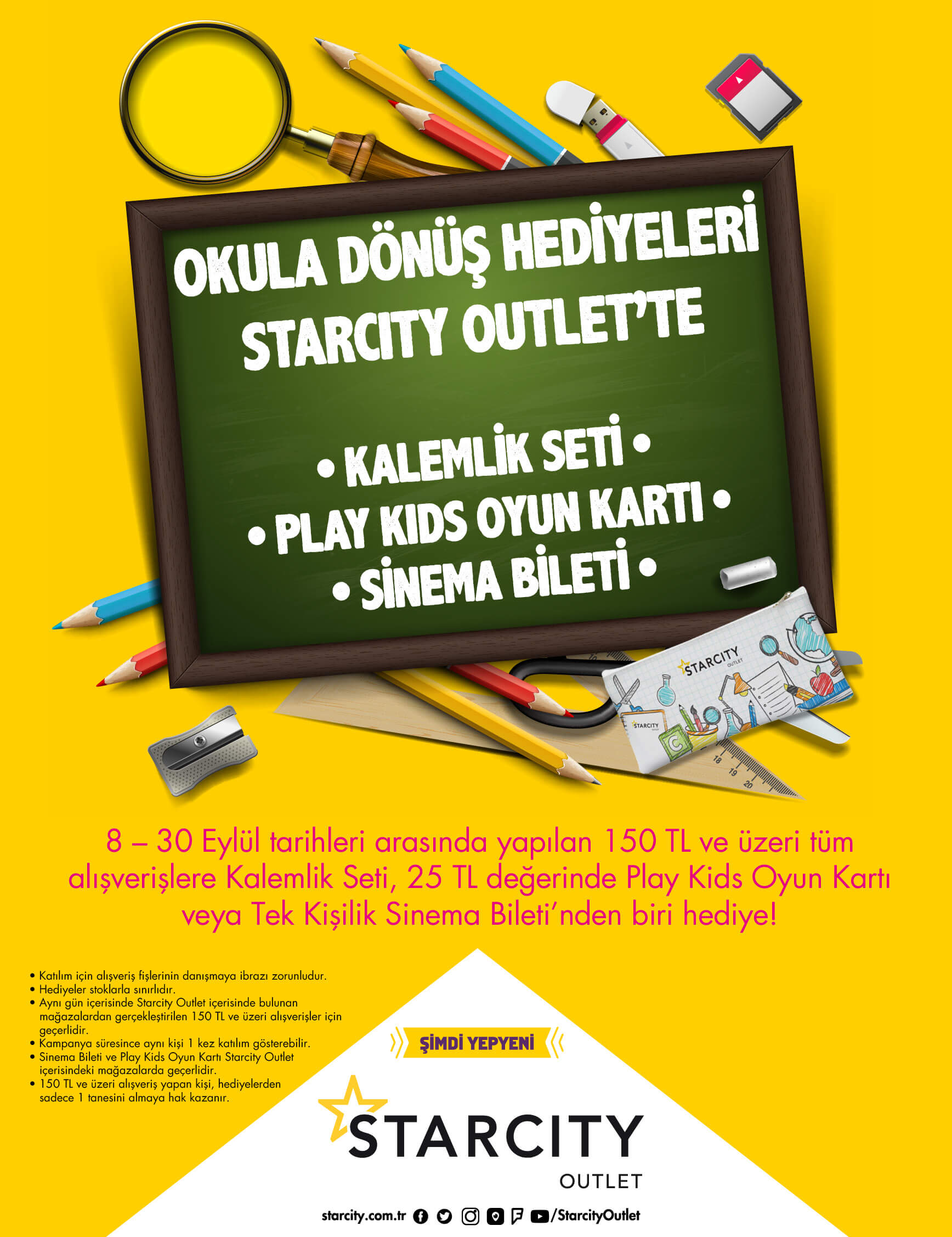 OKULA DÖNÜŞ HEDİYELERİ STARCİTY OUTLET'TE