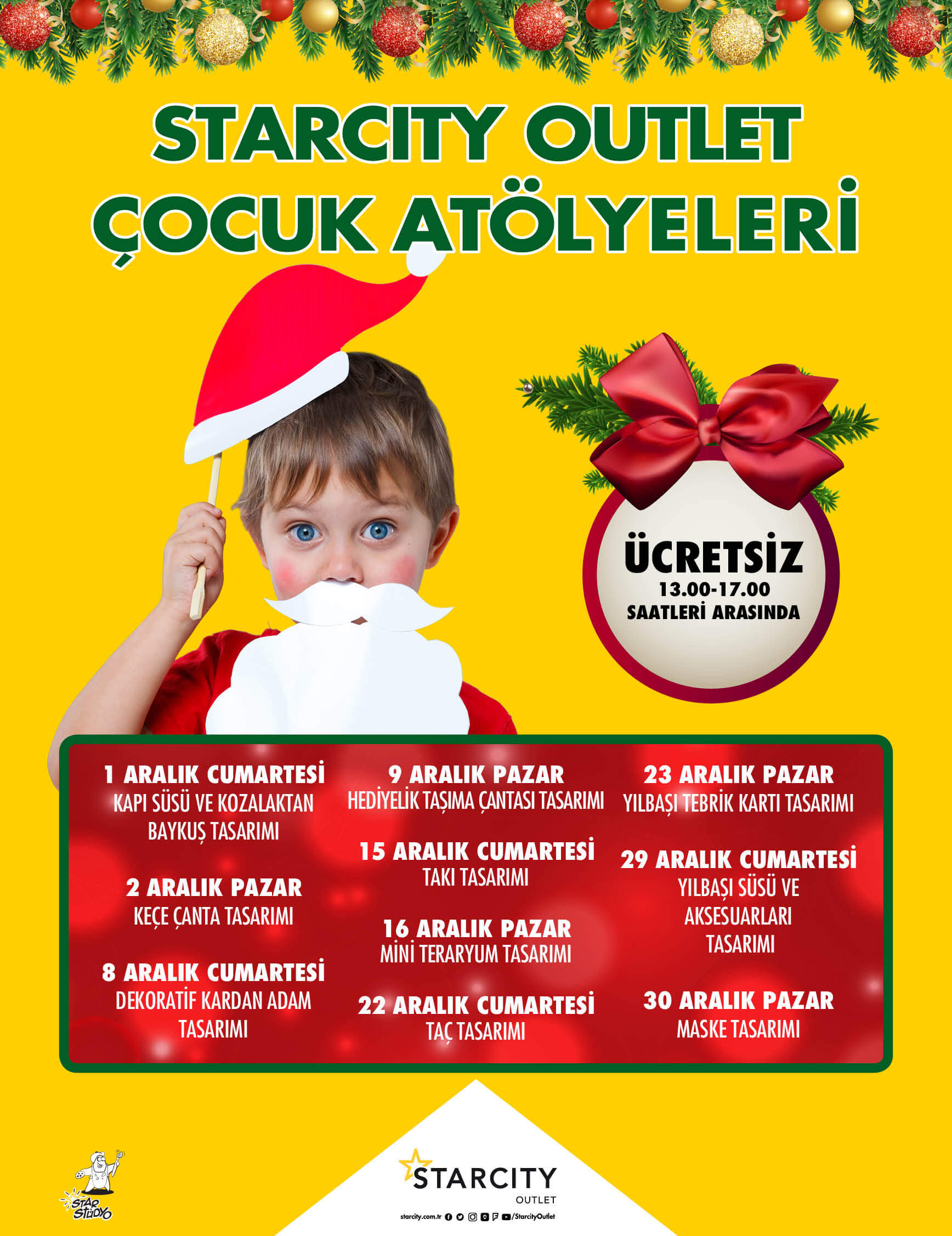 ÇOCUK ATÖLYELERİ ARALIK