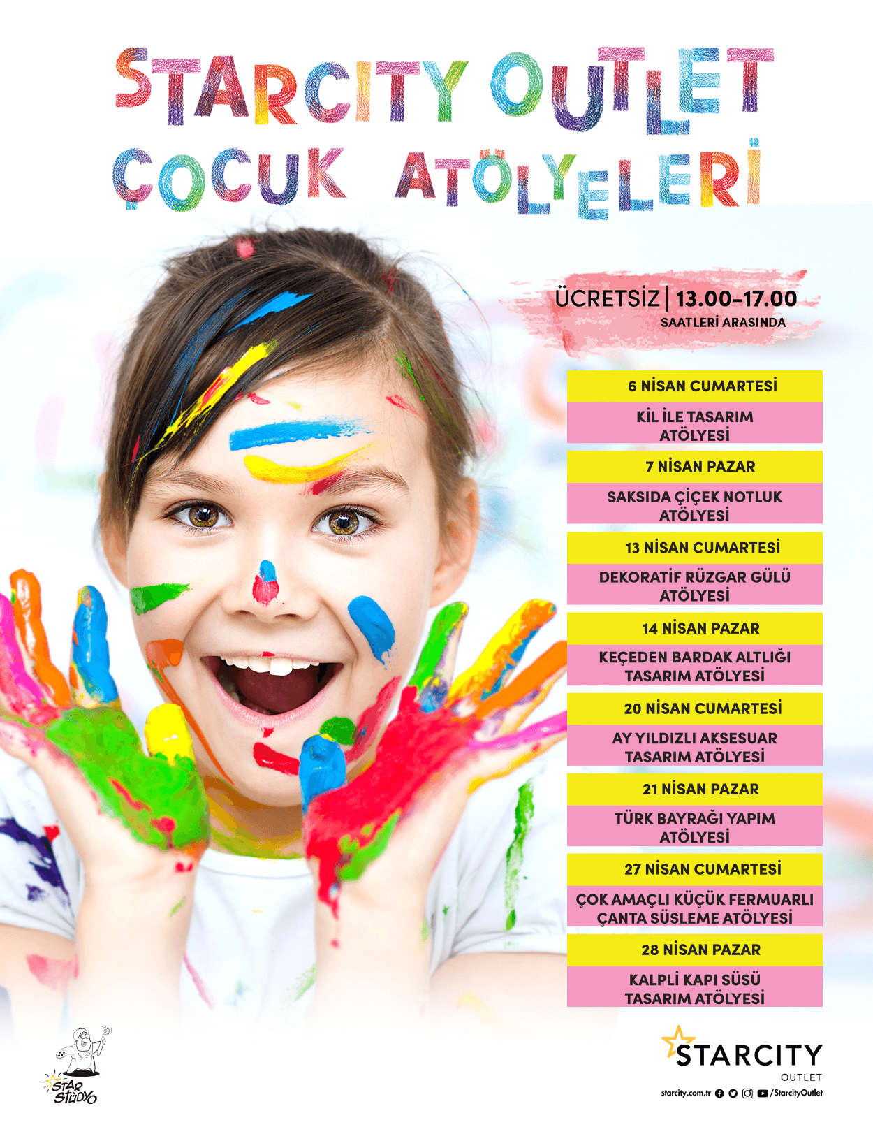 ÇOCUK ATÖLYELERİ 6 – 28 NİSAN