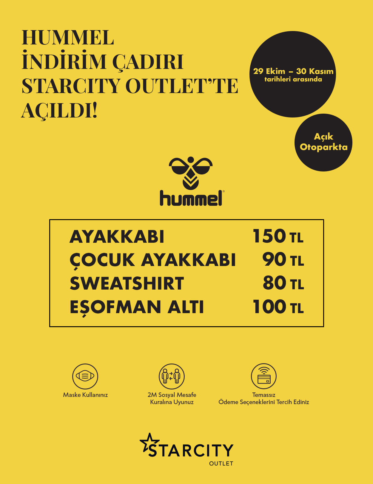 Hummel İndirim Çadırı Starcity Outlet’te açıldı!