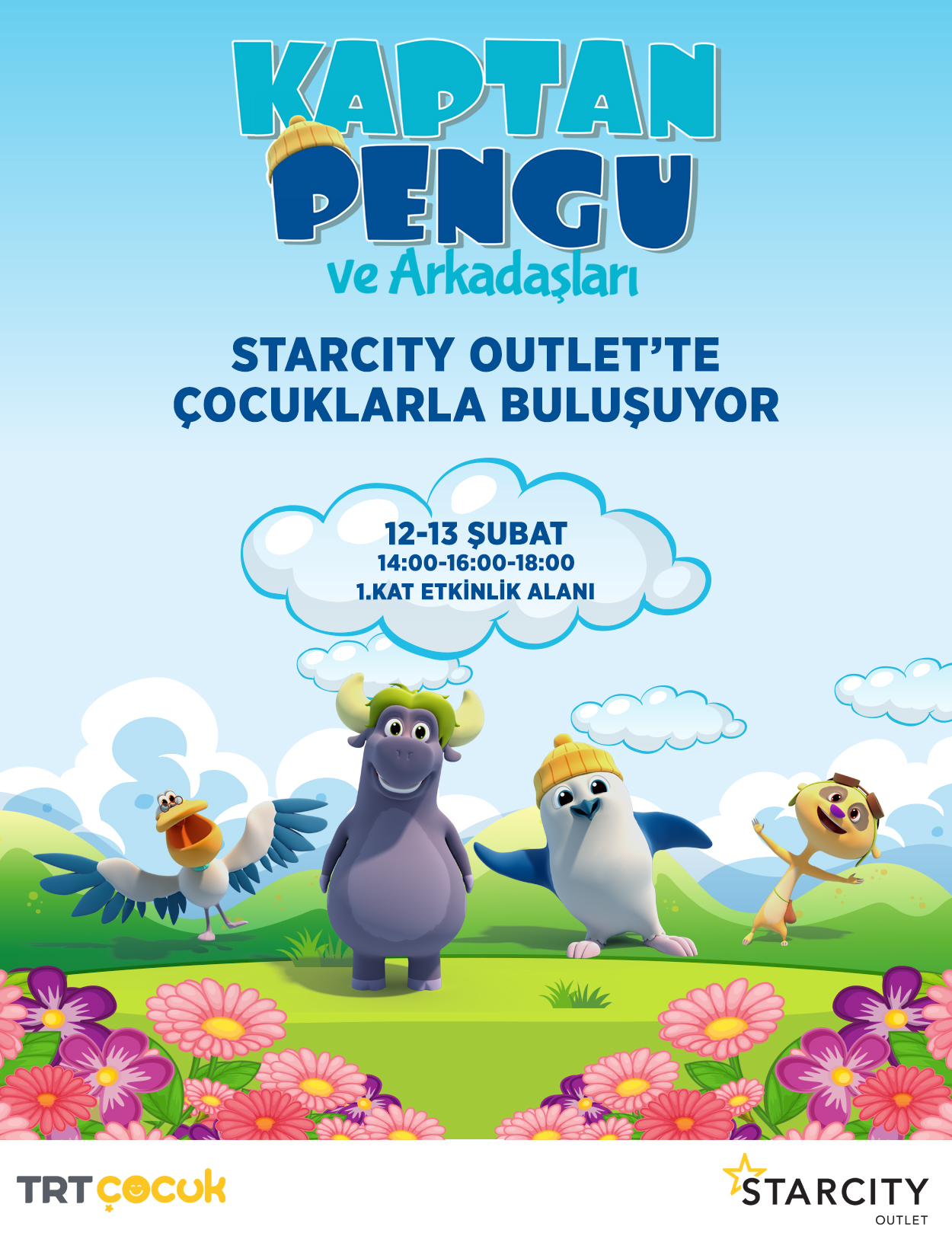Kaptan Pengu ve Arkadaşları Starcity Outlet’te Çocuklarla Buluşuyor!