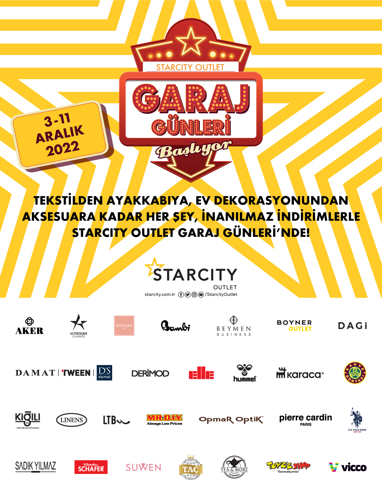 Garaj G nleri 3 11 Aral k 2022 STARCITY Garaj G nleri 3 11 Aral k 2022 STARCITY