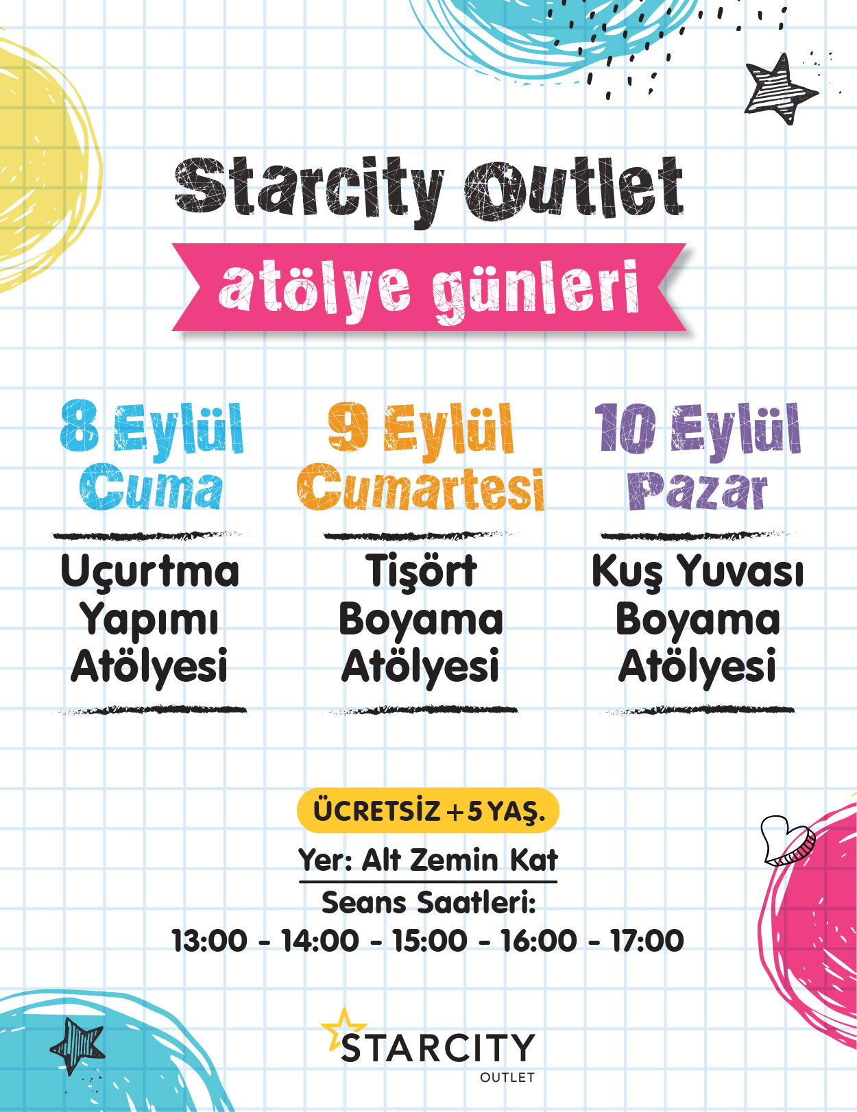 Starcity Çocuk Atölyeleri Başlıyor