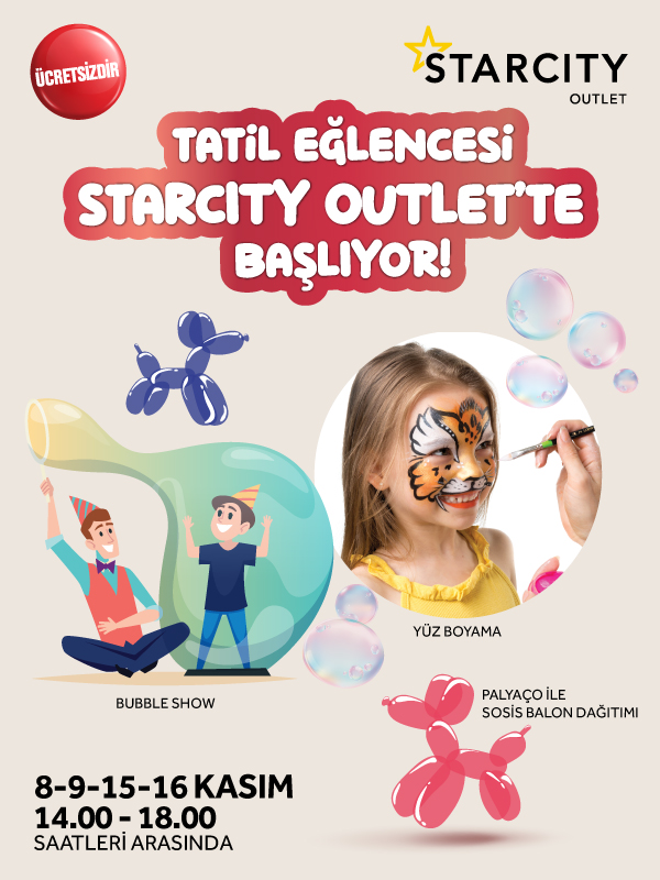 Tatil Eğlencesi Starcity Outlet’te Başlıyor!